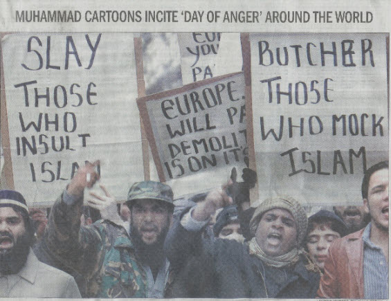 Cartoon protests